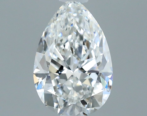 0.41 carat F-VVS2 Natūralus Pear Deimantas (1)