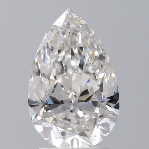 2.0 carat F-VS2 Natūralus Pear Deimantas (1)