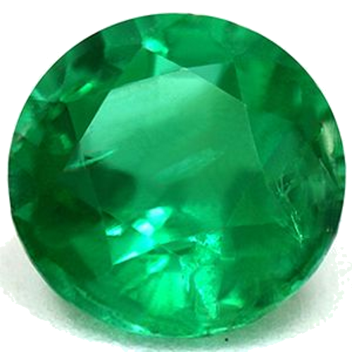 0.51 carat GREEN Round Smaragdas (1)