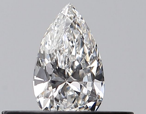 0.23 carat E-VVS2 Natūralus Pear Deimantas (1)