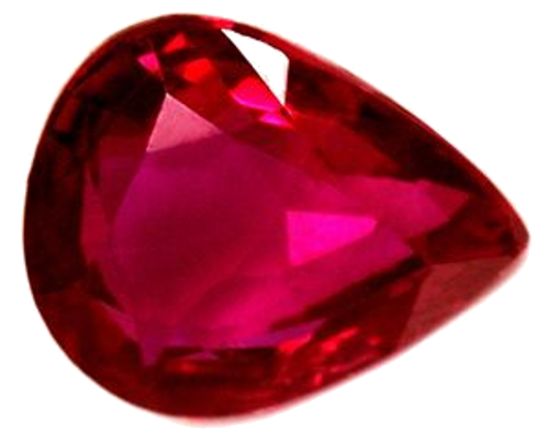 0.64 carat RED Pear Rubinas (1)