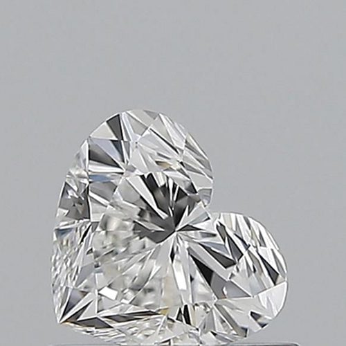 0.6 carat F-VVS2 Natūralus Heart Deimantas (1)