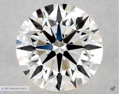 0.5 carat I-VVS2 Excellent cut Natūralus Round Deimantas (1)