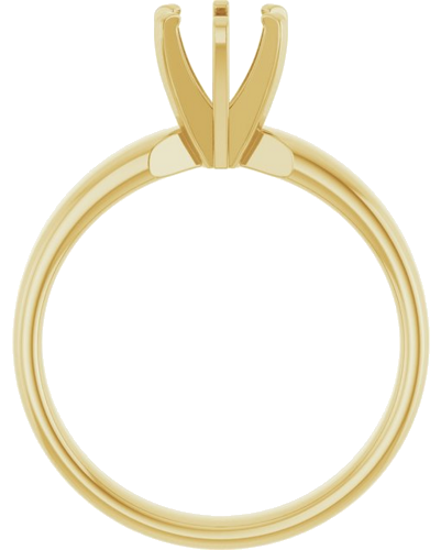 Sužadėtuvių Žiedas „Solitaire European-Style“ 14k yellow gold Round 5.8mm (2)