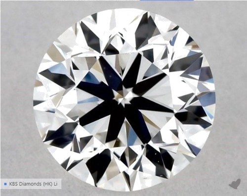 0.5 carat E-VS1 Very Good cut Natūralus Round Deimantas (1)
