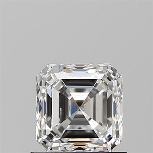 1.01 carat F-SI1 Natūralus Asscher Deimantas (1)