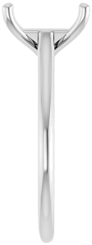 Sužadėtuvių Žiedas „Solitaire“ 585 Baltojo Aukso Emerald 9mm x 7mm (4)