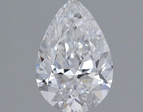 0.49 carat D-VVS2 Natūralus Pear Deimantas (1)