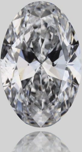 0.45 carat D-SI1 Natūralus Oval Deimantas (1)