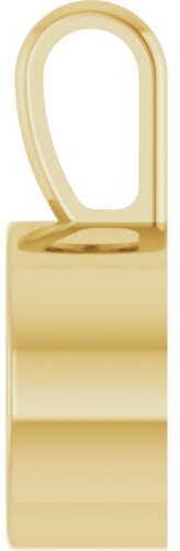 Pakabukas „Bezel-Set Solitaire“ 585 Geltonojo Aukso Round 8mm (3)