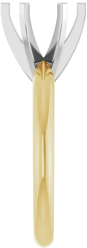 Sužadėtuvių Žiedas „Light Solitaire“ 585 Baltojo Ir Geltonojo Aukso Round 7.8mm x 8.6mm (4)