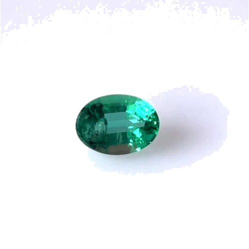 0.81 carat GREEN Oval Smaragdas (1)