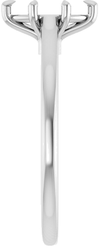 Sužadėtuvių Žiedas „Claw-Pong“ 14k white gold Marquise 8mm x 4mm (4)