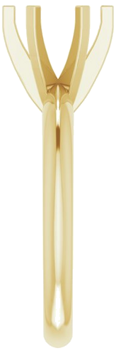 14K Yellow 7.3-7.7 mm Round 6-Prong Solitaire Ring Mounting (4)
