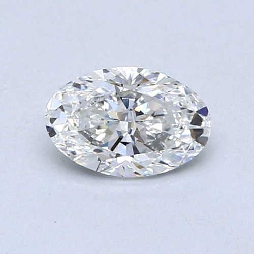 0.6 carat F-VVS2 Natūralus Oval Deimantas (1)