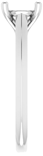 Sužadėtuvių Žiedas „Solitaire“ 585 Baltojo Aukso Round 7mm (4)