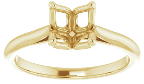 Sužadėtuvių Žiedas „Solitaire“ 10k yellow gold Round 7mm (3)
