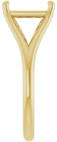 Sužadėtuvių Žiedas „Solitaire“ 585 Geltonojo Aukso Emerald 9mm x 7mm (4)