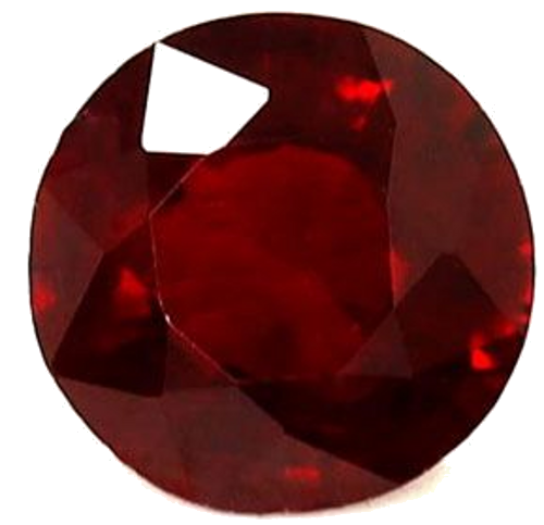 0.87 carat RED Round Rubinas (1)