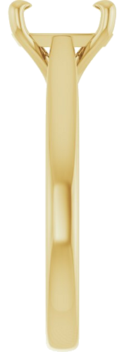 Sužadėtuvių Žiedas „Claw-Prong Solitaire“ 14k yellow gold Elongated Cushion 8mm x 6mm (4)