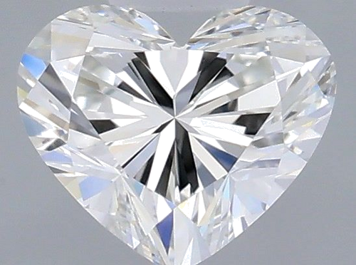 0.5 carat H-VVS2 Natūralus Heart Deimantas (1)