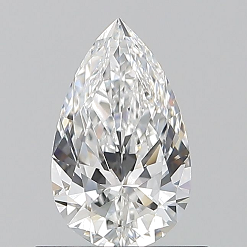 0.61 carat E-VVS2 Natūralus Pear Deimantas (1)