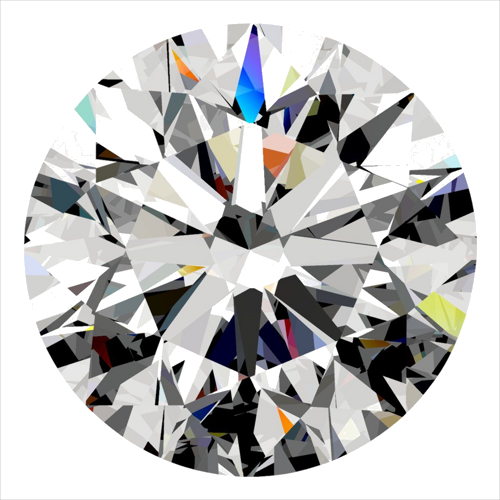 0.4 carat J-VS1 Excellent cut Natūralus Round Deimantas (1)