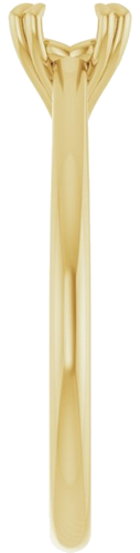 Sužadėtuvių Žiedas „Double Claw-Prong“ 10k yellow gold Round 5.2mm (4)