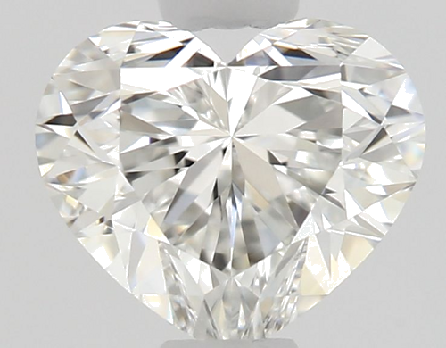 0.52 carat F-VVS2 Natūralus Heart Deimantas (1)