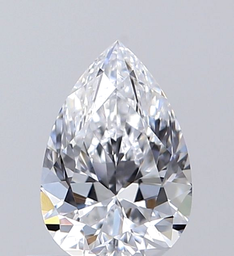 0.5 carat D-VS2 Natūralus Pear Deimantas (1)