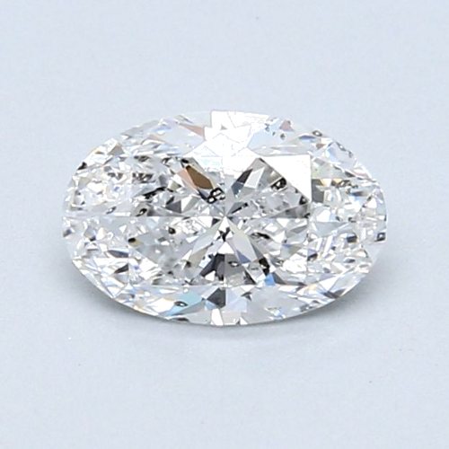 0.8 carat D-SI2 Natūralus Oval Deimantas (1)