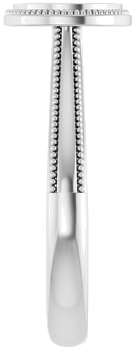 14K White 6.5 mm Round Solitaire Engagement Ring Mounting (4)