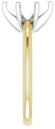 14K Yellow   White  9x4.5 mm Marquise Solitaire Engagement Ring Mounting (4)