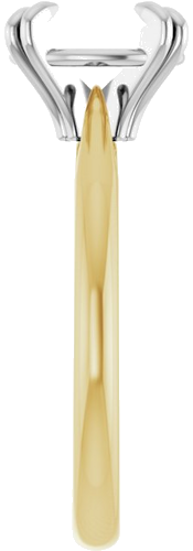 Sužadėtuvių Žiedas „Solitaire“ 585 Baltojo Ir Geltonojo Aukso Oval 9mm x 7mm (4)