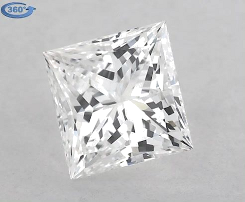 0.7 carat D-VS1 Natūralus Princess Deimantas (1)