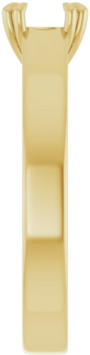 Sužadėtuvių Žiedas „Double Claw-Prong Solitaire“ 14k yellow gold Round 5.8mm (4)