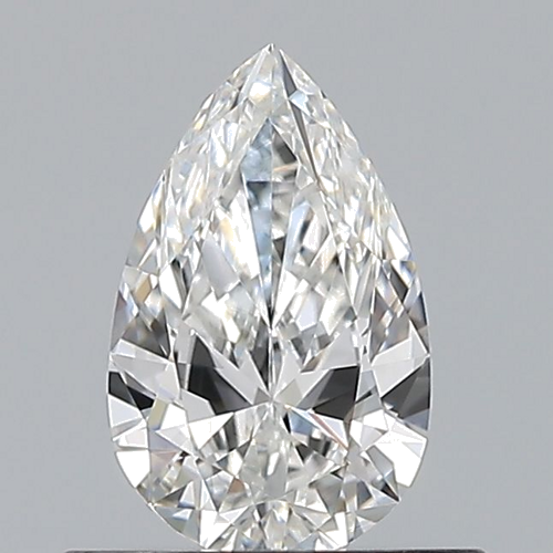 0.5 carat F-VVS2 Natūralus Pear Deimantas (1)