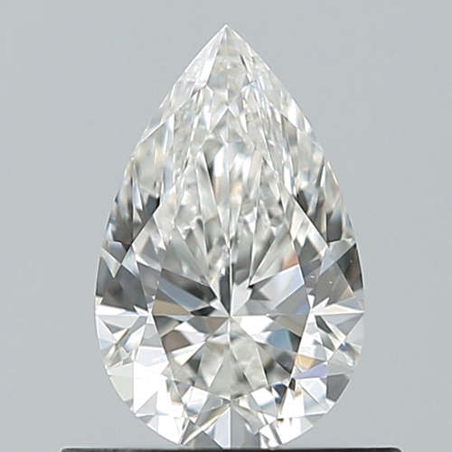 0.6 carat G-VS2 Natūralus Pear Deimantas (1)