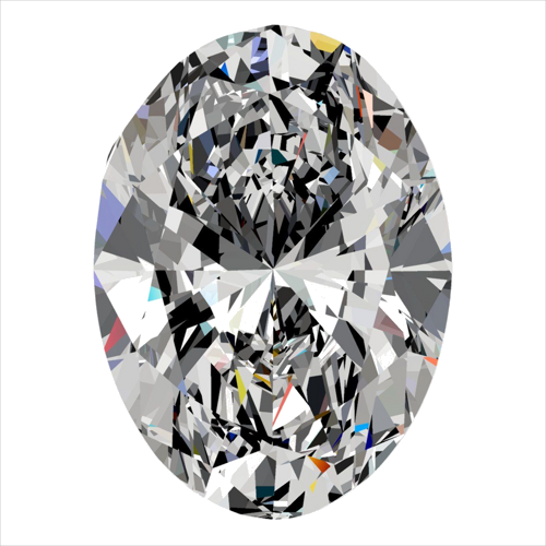 0.4 carat H-VS1 Natūralus Oval Deimantas (1)