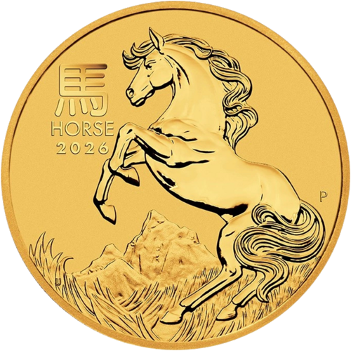 1/20 oz Year of the Horse 2026 (Lunar III) Australia Gold Coin (1)