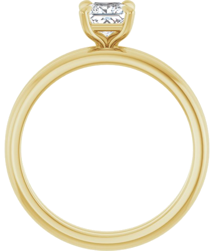 Sužadėtuvių Žiedas „Solitaire“ 585 Geltonojo Aukso Square 4.5mm (7)