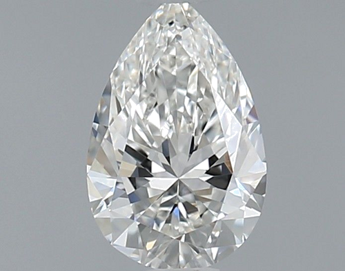 0.7 carat G-VS2 Natūralus Pear Deimantas (1)