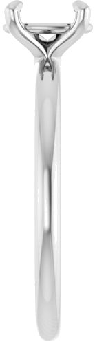 Sužadėtuvių Žiedas „Solitaire“ 417 Baltojo Aukso Oval 7mm x 5mm (4)