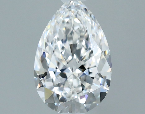 0.54 carat E-VVS1 Natūralus Pear Deimantas (1)