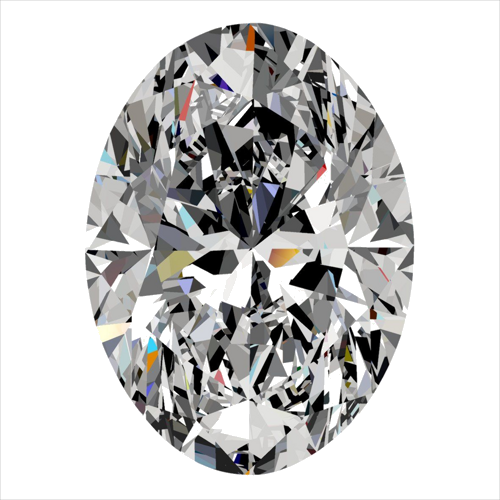 0.4 carat I-SI1 Natūralus Oval Deimantas (1)
