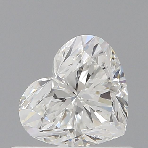 0.51 carat F-VVS1 Natūralus Heart Deimantas (1)