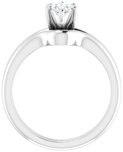 14K White  9x4.5 mm Marquise Solitaire Engagement Ring Mounting (7)