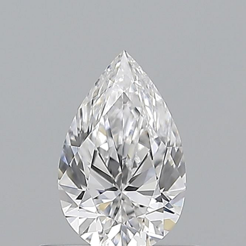 0.52 carat D-VVS1 Natūralus Pear Deimantas (1)