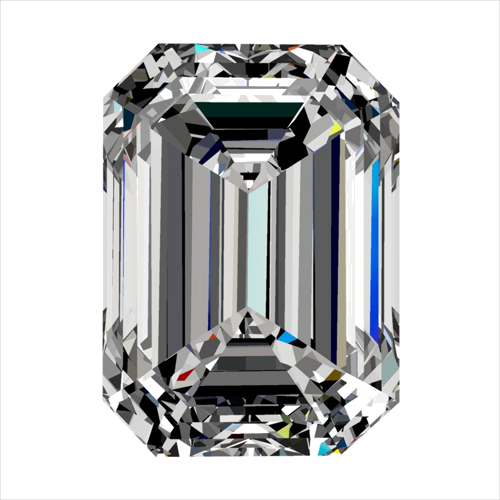 0.4 carat E-VS1 Natūralus Emerald Deimantas (1)