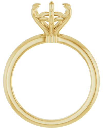 Sužadėtuvių Žiedas „Solitaire“ 14k yellow gold Pear 12mm x 8mm (2)